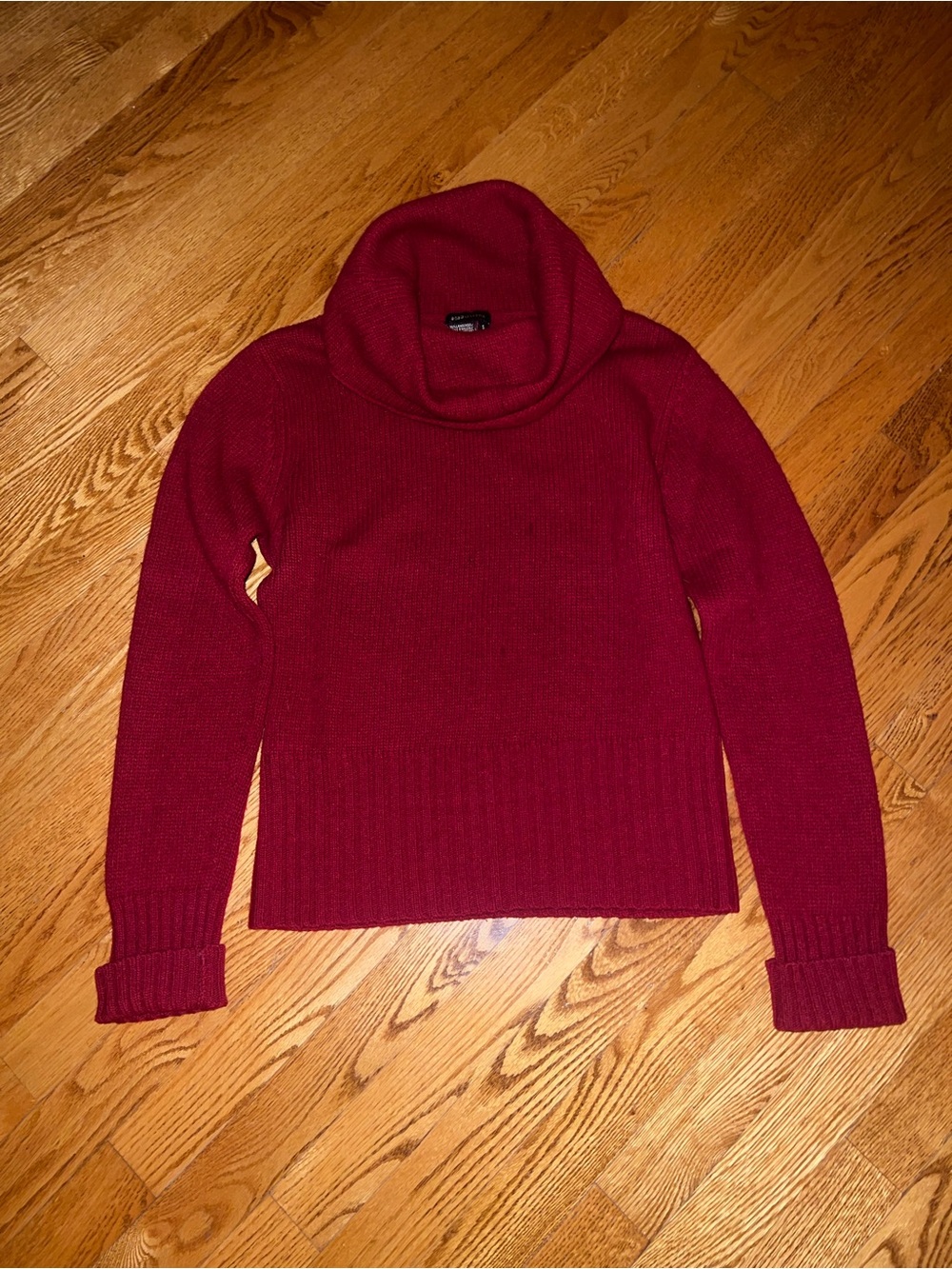 BCBGMAXAZRIA Lambswool Angora Blend Cowl Neck Sweater